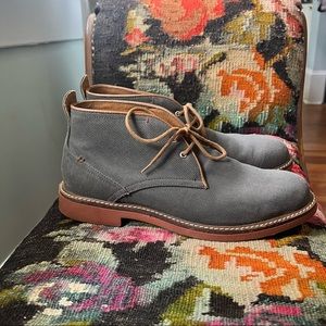 J.D.Fisk grey and tan chukka bootie